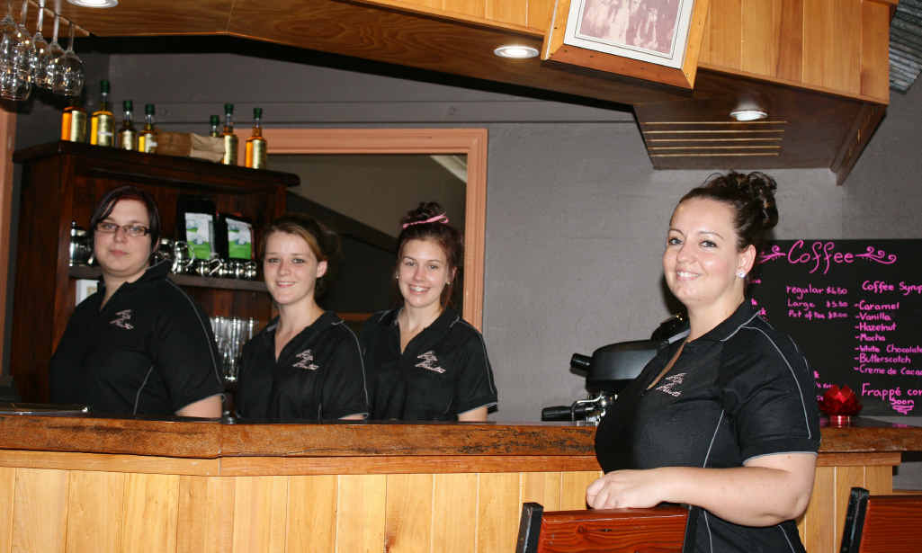Kira Johnson with her team at Bella Baristas in Clermont. Kira Johnson with her team at Bella Baristas in Clermont.